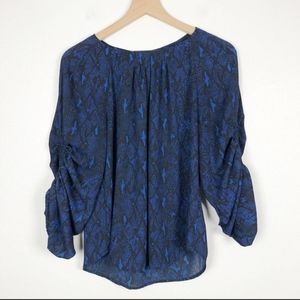 Banana Republic blue and black top